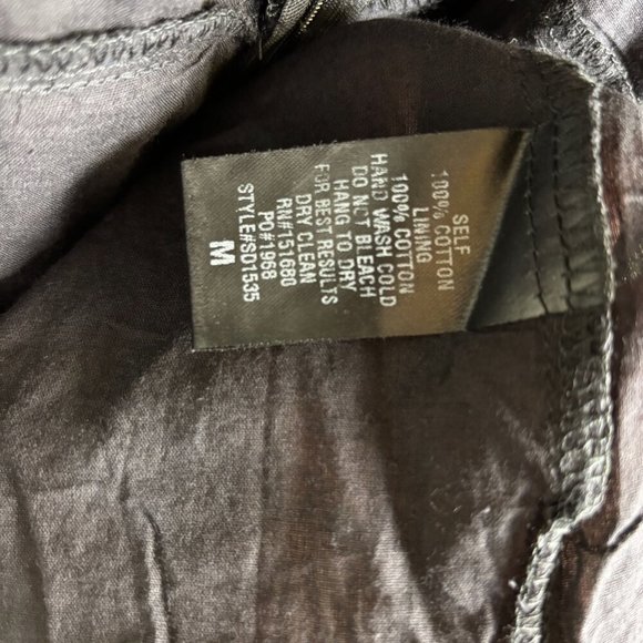 Storia Babydoll Black Dress Lined Sz M Eyelet Spaghetti Strap Cutouts Flirty Y2K - Picture 10 of 13